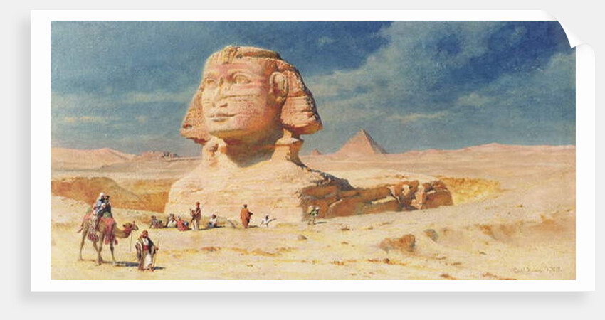 The Sphynx of Giza, 1874 by Carl Haag
