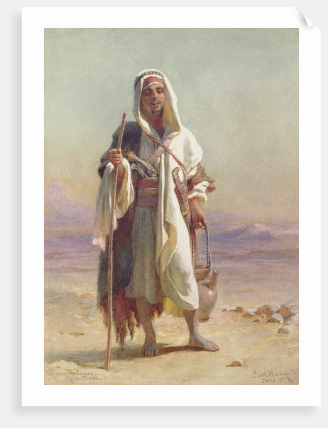 A Young Bedawee from Sinai, 1873 by Carl Haag