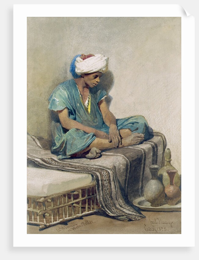 A Himali or water seller, 1855 by Carl Haag