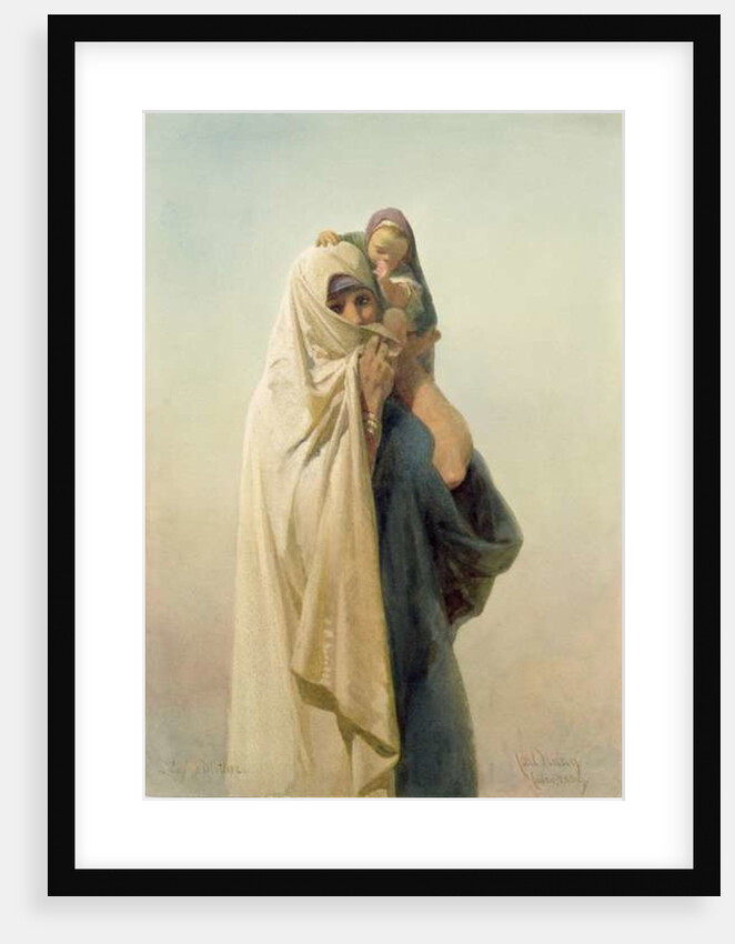 A Coptic Mother, 1859 by Carl Haag