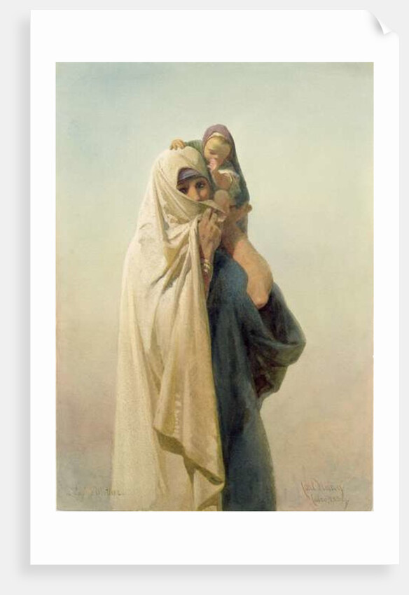 A Coptic Mother, 1859 by Carl Haag