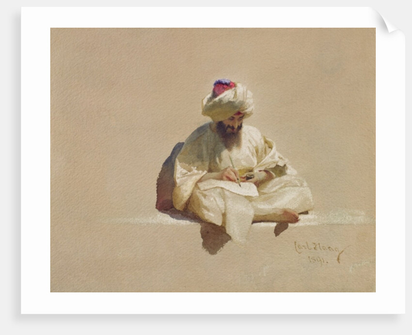 The Letter Writer, 1891 by Carl Haag