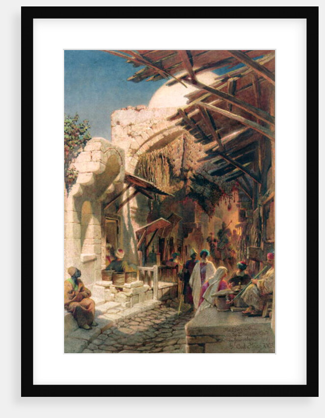 The Bazaar near the Damascus Gate in Jerusalem by Carl Haag