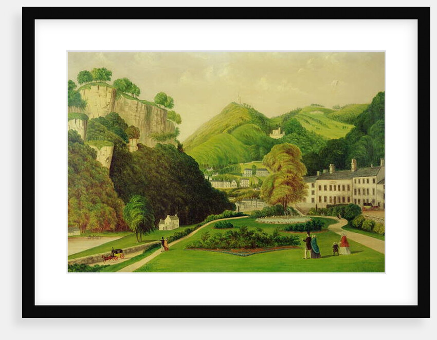 Matlock Bath from the grounds of the Bath Hotel, 1895 by E. Wray