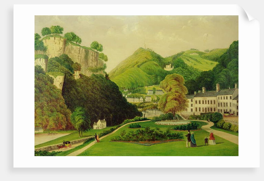 Matlock Bath from the grounds of the Bath Hotel, 1895 by E. Wray