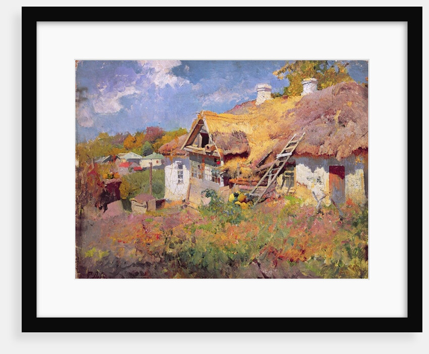 Ukrainian Cottages, 1906 by Petr Levchenko