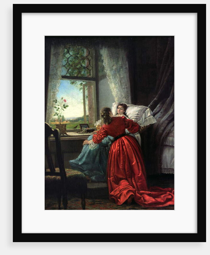 Beside a Sick Woman by Baron Mikhail Petrovich Klodt von Jurgensburg