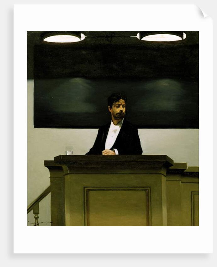 Georg Brandes at the University in Copenhagen, 1889 by Harald Slott-Moller