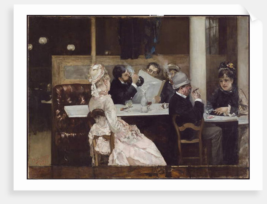 Cafe Scene in Paris, 1877 by Henri Gervex