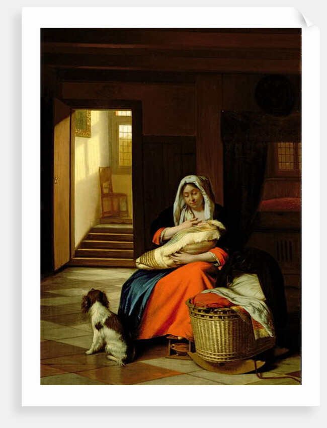 Mother Nursing Her Child, 1674-76 by Pieter de Hooch