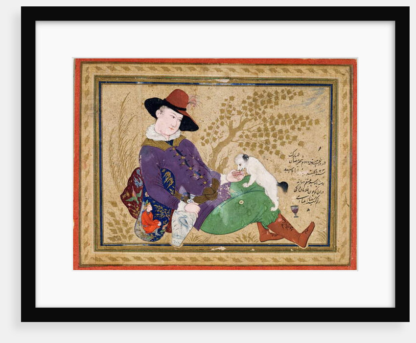 Young Portuguese, Persian, 1634 by Riza-i Abbasi