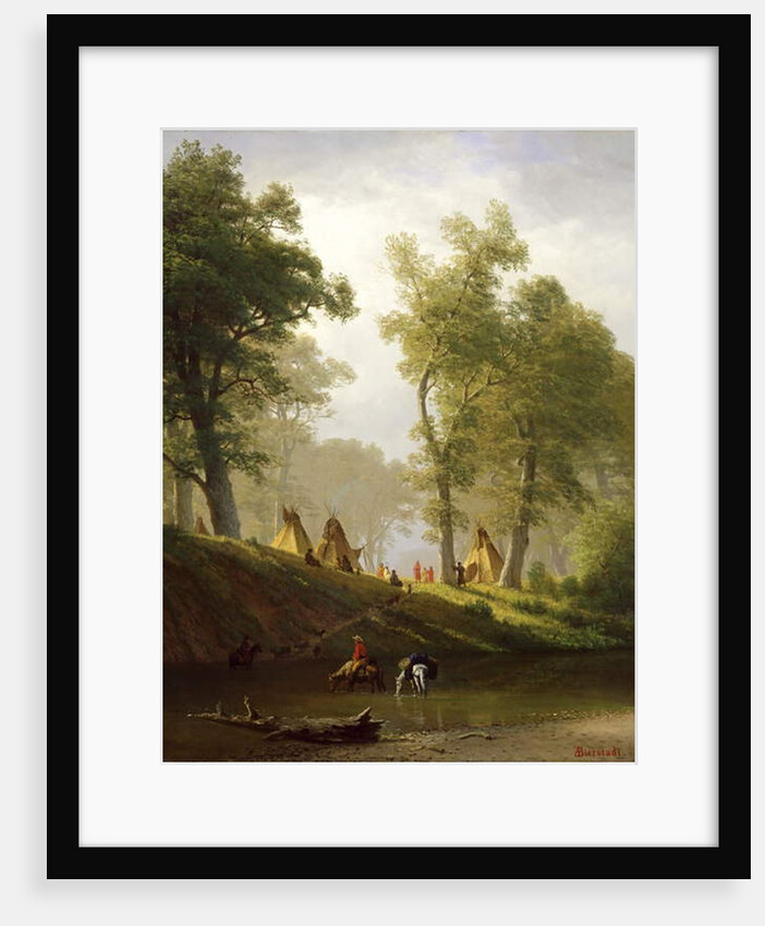 The Wolf River, Kansas, c.1859 by Albert Bierstadt