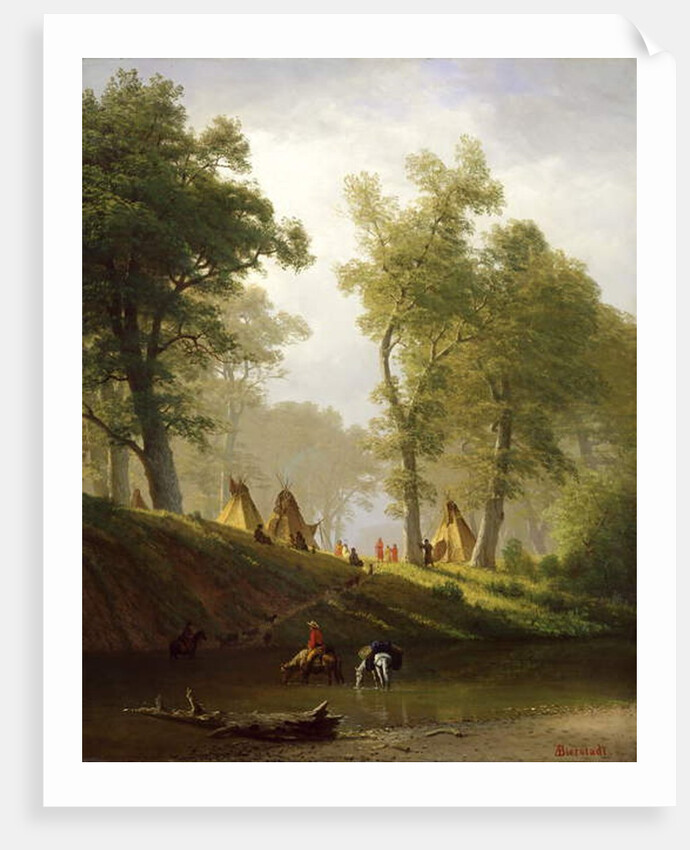 The Wolf River, Kansas, c.1859 by Albert Bierstadt