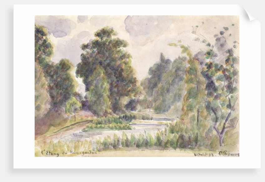 Pond at Kew Gardens, 1892 by Camille Pissarro