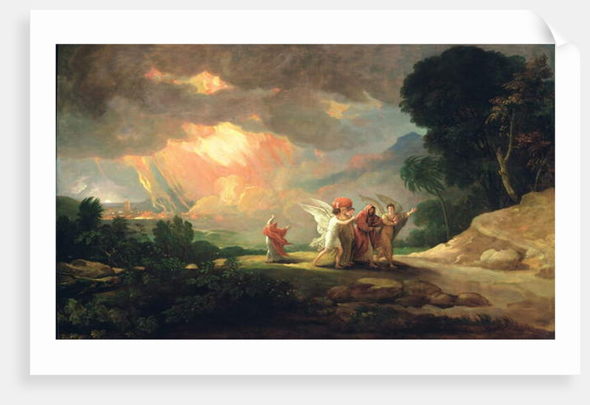 Lot Fleeing from Sodom, 1810 by Benjamin West