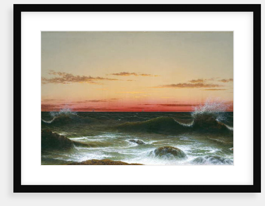 Seascape: Sunset, 1861 by Martin Johnson Heade