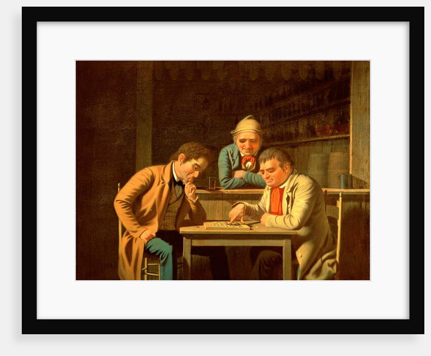 The Checker Players, 1850 by George Caleb Bingham