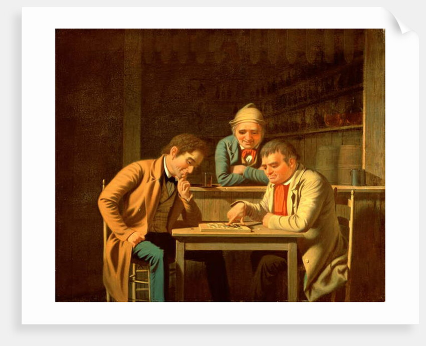 The Checker Players, 1850 by George Caleb Bingham