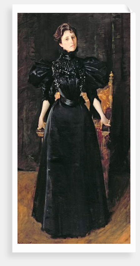 Portrait of a Lady in Black, c.1895 by William Merritt Chase