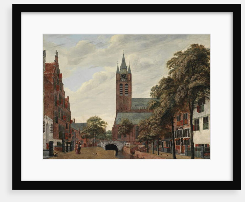 View of the Oude Delft Canal, Delft, c.1660 by Jan van der Heyden