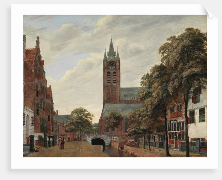 View of the Oude Delft Canal, Delft, c.1660 by Jan van der Heyden