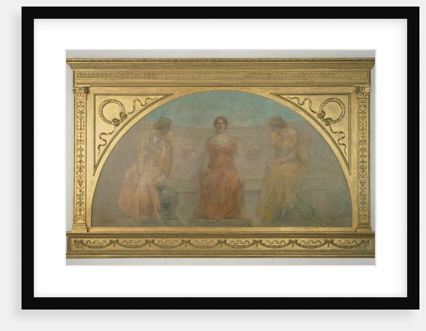 Commerce and Agriculture Bringing Wealth to Detroit, 1900 by Thomas Wilmer Dewing