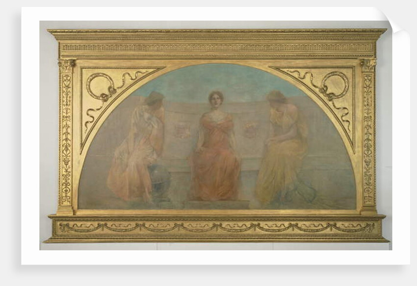 Commerce and Agriculture Bringing Wealth to Detroit, 1900 by Thomas Wilmer Dewing