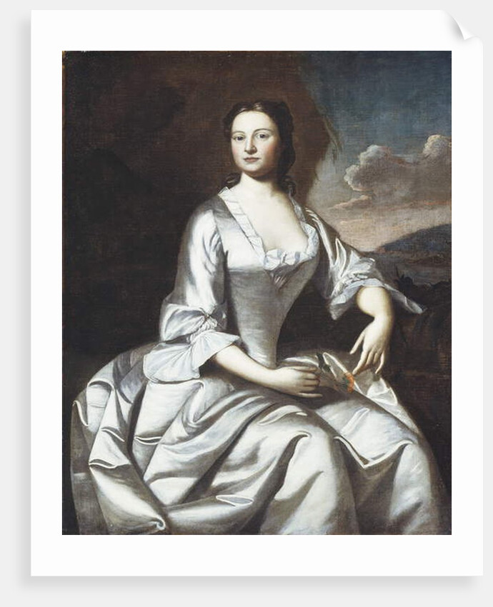 Hermione Pelham Banister 1748 by Robert Feke