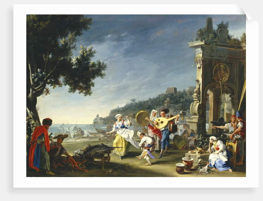 Tarantella at Mergellina, c.1750 by Filippo Falciatore