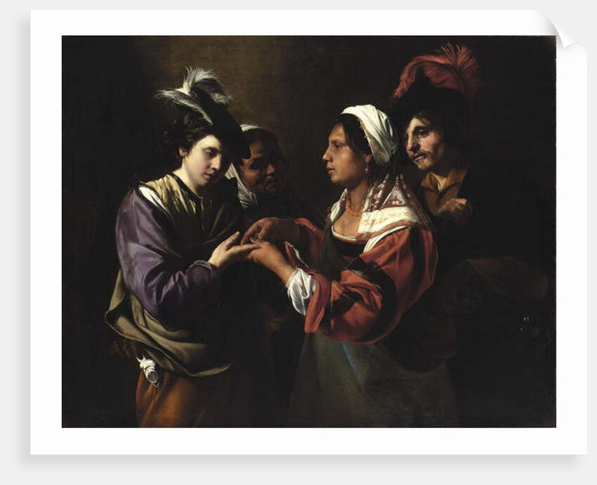 The Fortune Teller, c.1616-17 by Bartolomeo Manfredi