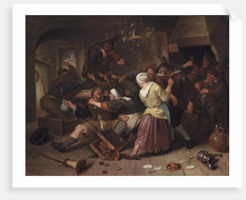 Gamblers Quarreling, c.1665 by Jan Havicksz. Steen