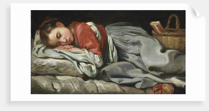 Young Girl Sleeping by Bernardt Keil or Keyl