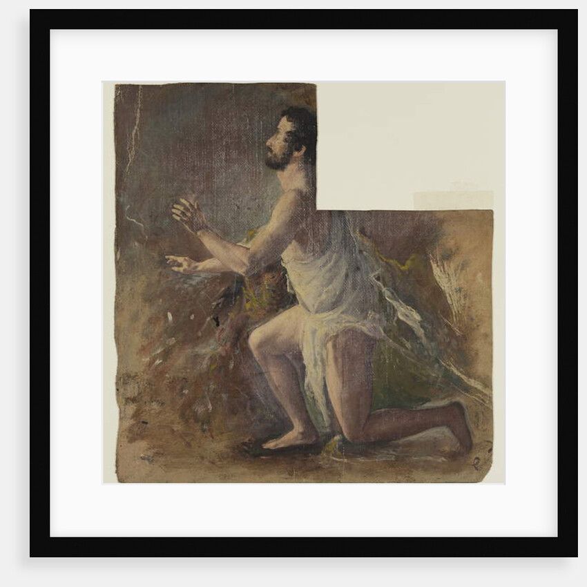 Kneeling Male Figure by Thomas Cole