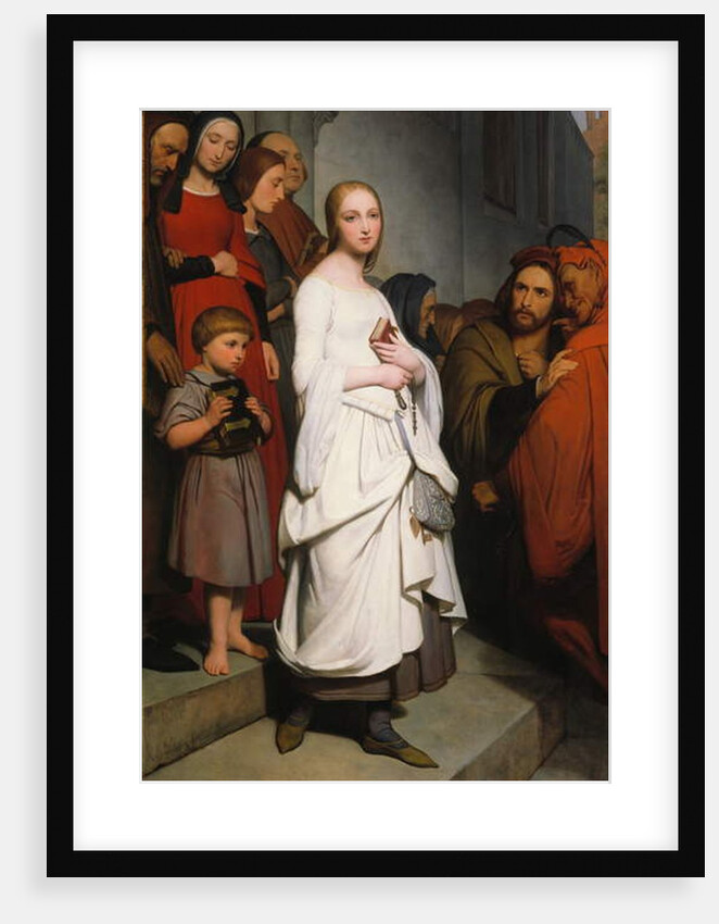 Marguerite Leaving Church, 1838 by Ary Scheffer