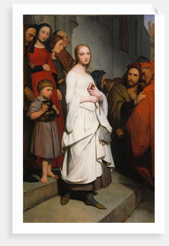 Marguerite Leaving Church, 1838 by Ary Scheffer