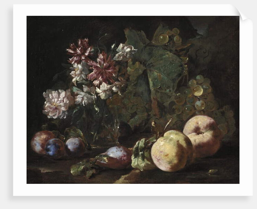Still Life of Fruit and Flowers, 1670-80 by Abraham Brueghel