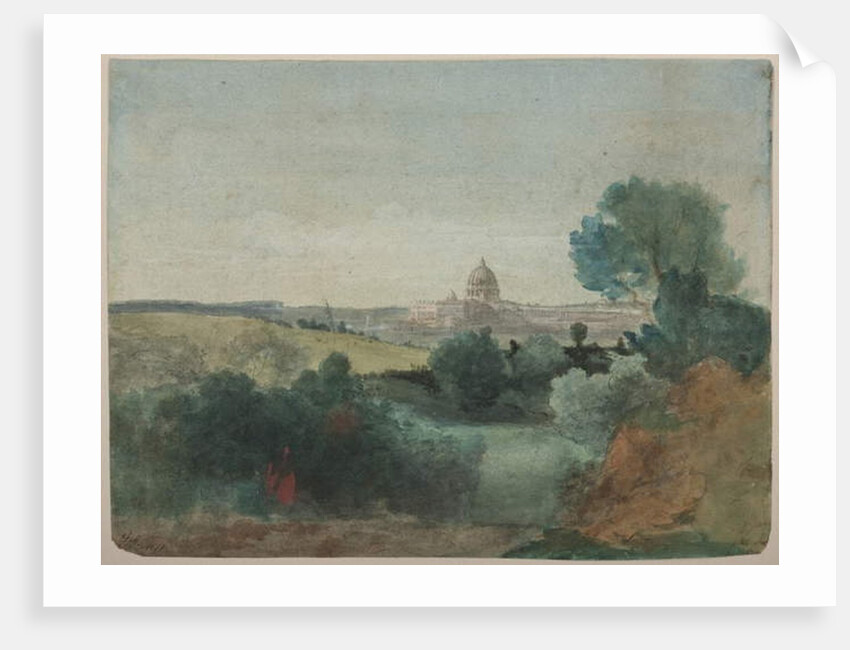 Saint Peter's seen from the Campagna, c.1850 by George Snr. Inness