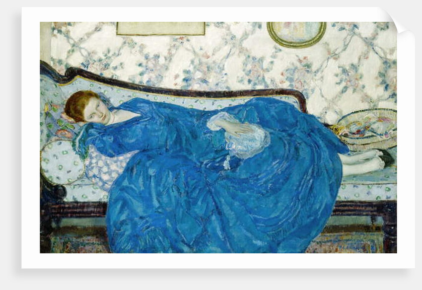 The Blue Gown, 1917 by Frederick Carl Frieseke