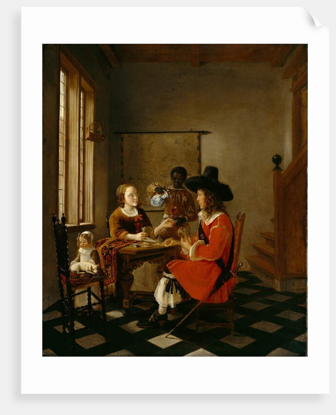 The Game of Cards, c.1660 by Hendrik van der Burch