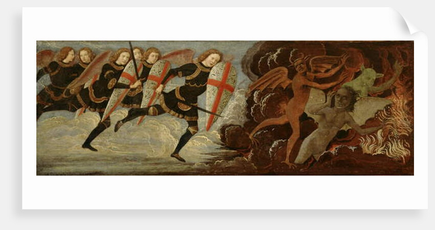 St. Michael and the Angels at War with the Devil by Domenico (1449-94) Ghirlandaio