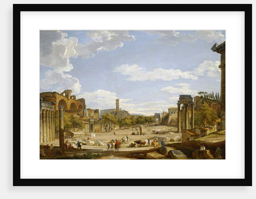 View of the Roman Forum, 1735 by Giovanni Paolo Pannini or Panini