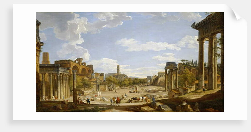 View of the Roman Forum, 1735 by Giovanni Paolo Pannini or Panini