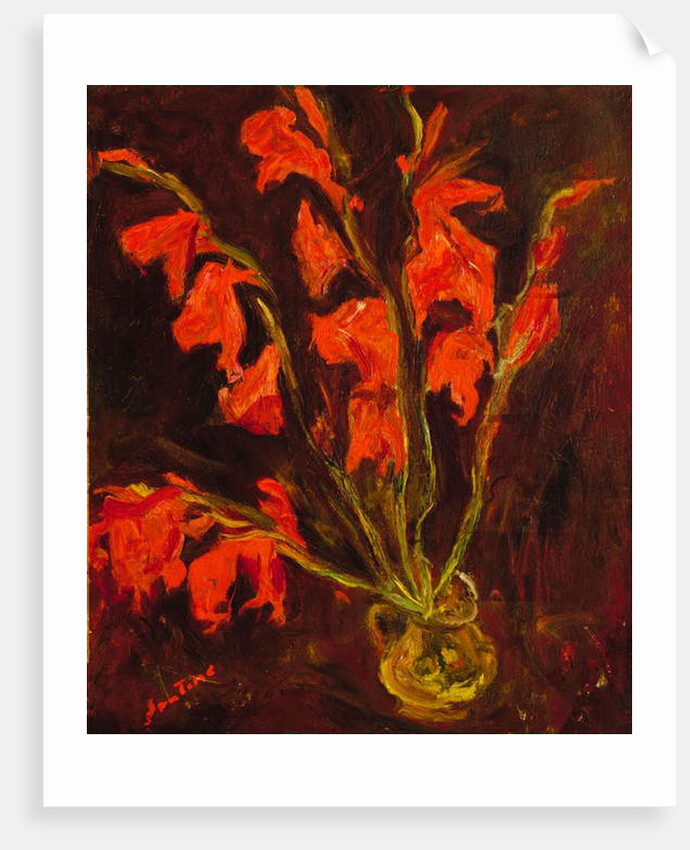 Red Gladioli, c.1919 by Chaim Soutine