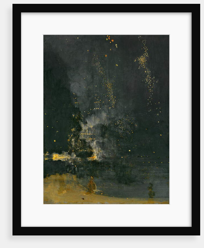 Nocturne en noir et or, la fusée qui retombe, 1875 by James Abbott McNeill Whistler
