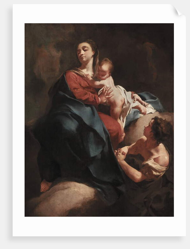 Madonna and Child with an Adoring Figure, between 1715 and 1718 by Giovanni Battista Piazzetta