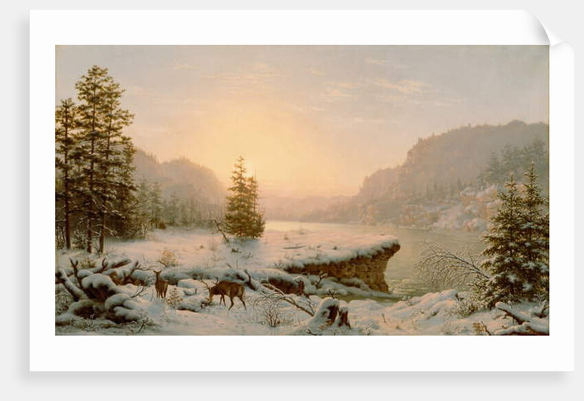 Winter Landscape, 1878 by Mortimer L. Smith