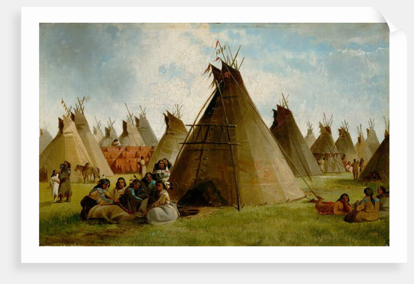 Prairie Indian Encampment, c.1870 by John Mix Stanley