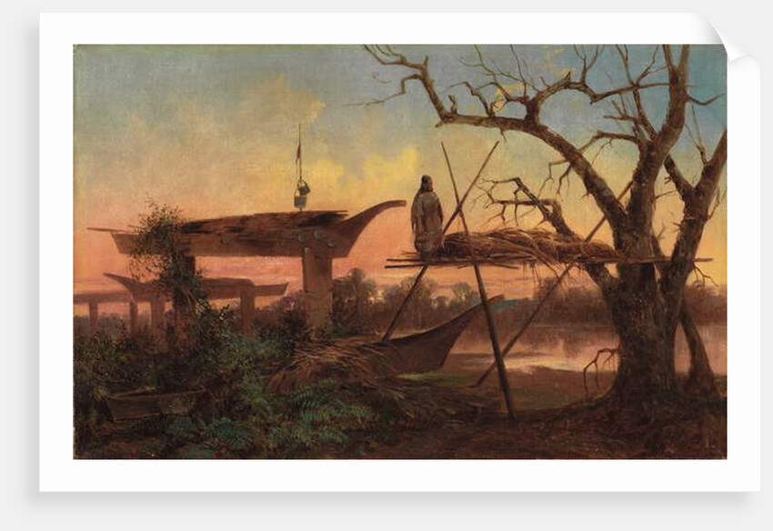 Chinook Burial Grounds, c.1870 by John Mix Stanley