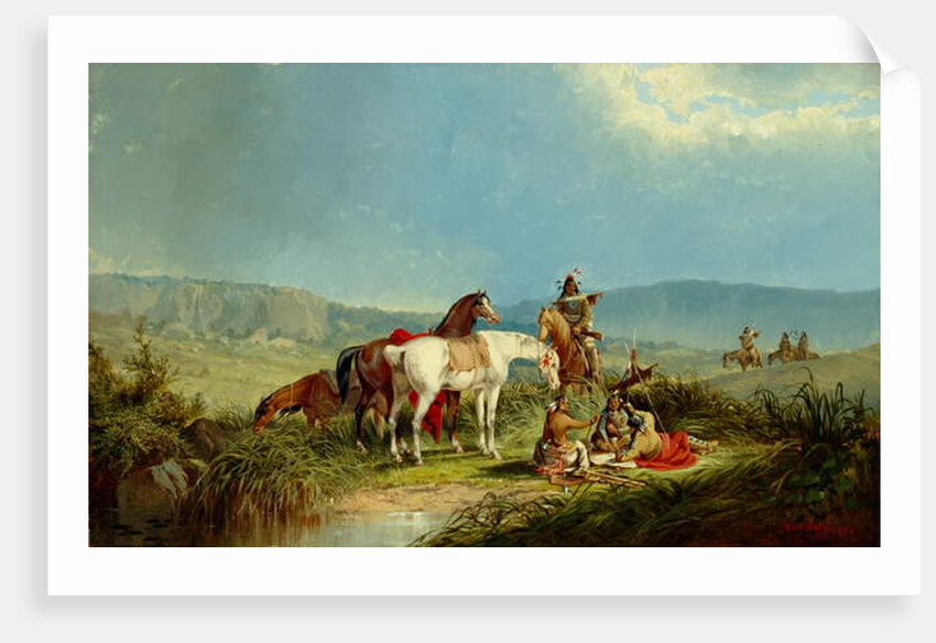 Indians Playing Cards, 1866 by John Mix Stanley