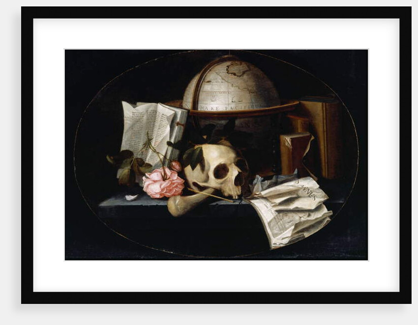 Vanitas Still Life, c.1655 by Johannes Borman